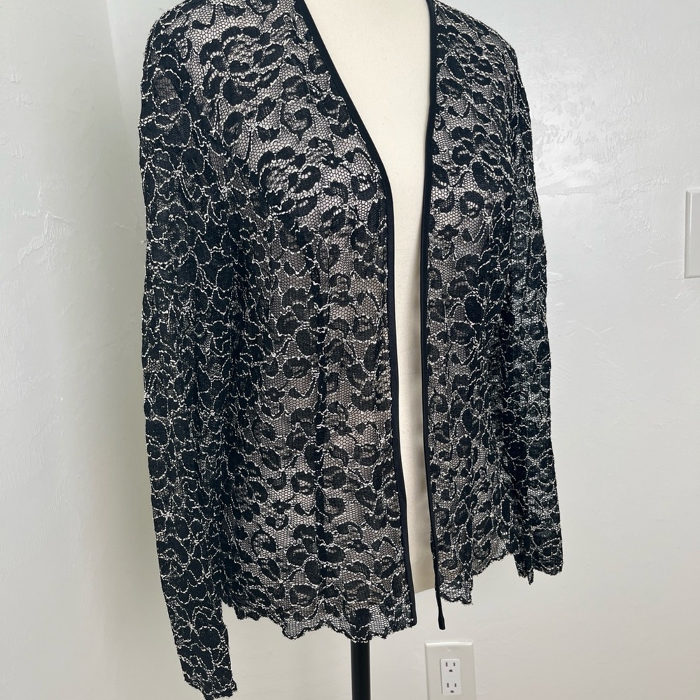 Patra Floral Lace Blazer Jacket Size 8 Women's Cocktail Party Formal